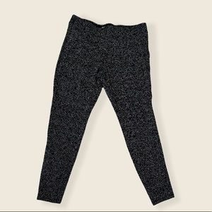 Old Navy Black & White Poker Dot Work Leggings